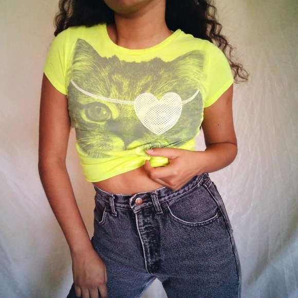 Neon cat top - Picture 2 of 4